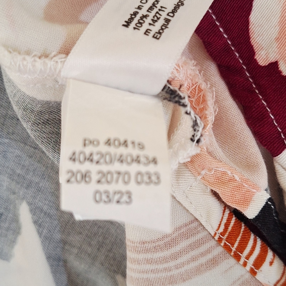 Eloquii Abstract Print Button-Down Long Sleeve Sh… - image 4